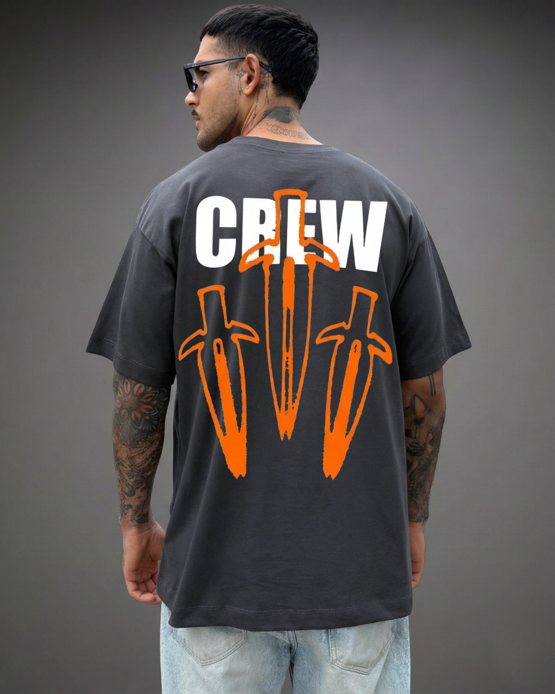 Polo Hombre Oversize CREW - Plomo