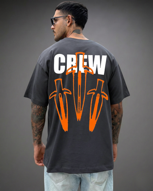 Polo Hombre Oversize CREW - Plomo