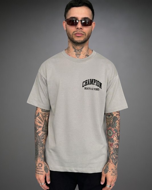 Polo Hombre Oversize Champion - Gris