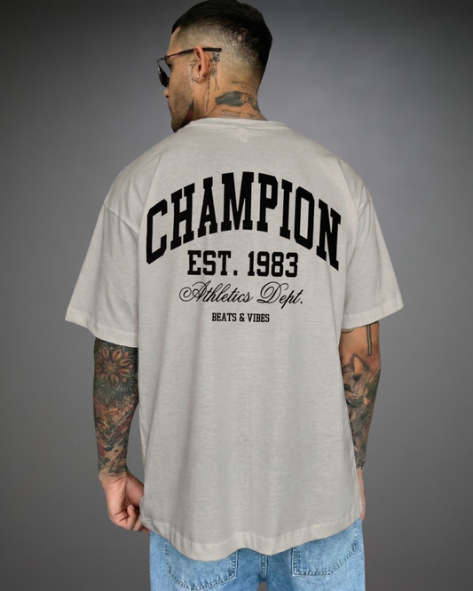 Polo Hombre Oversize Champion - Gris