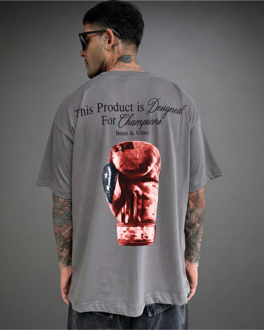 Polo Hombre Oversize Designed for Champions - Gris