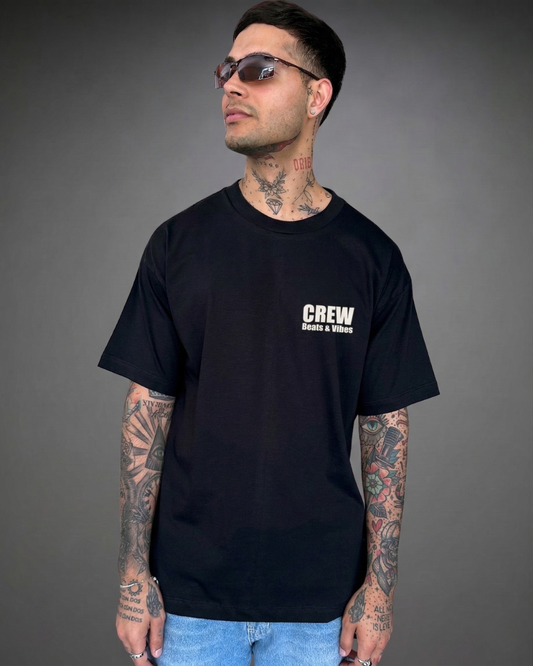 Polo Hombre Oversize CREW - Negro