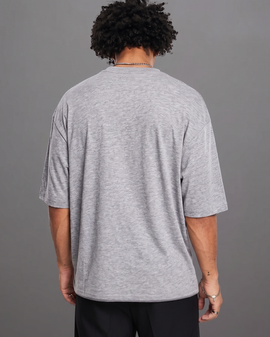 Polo Hombre Básico Oversize - Gris