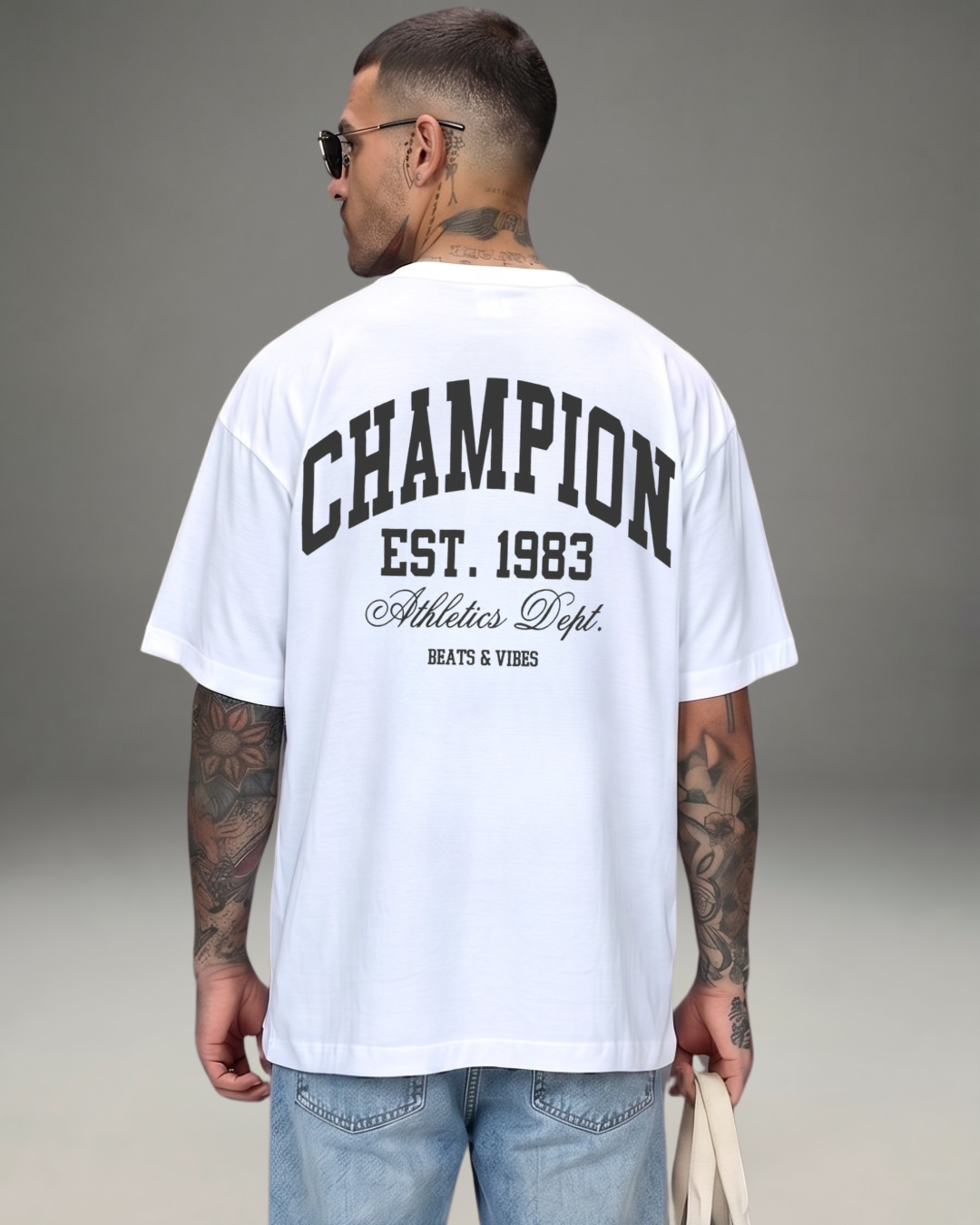 Polo Hombre Oversize Champion - Blanco