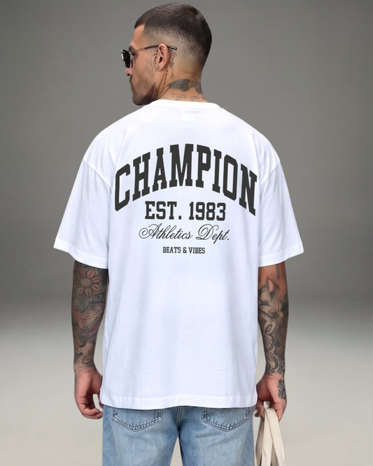 Polo Hombre Oversize Champion - Blanco