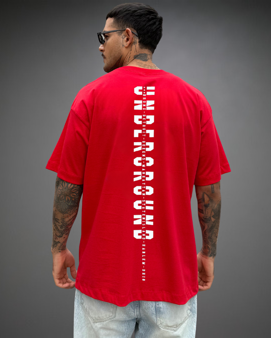 Polo Hombre Oversize Underground - Rojo