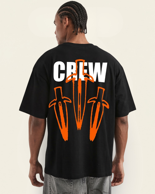 Polo Hombre Oversize CREW - Negro