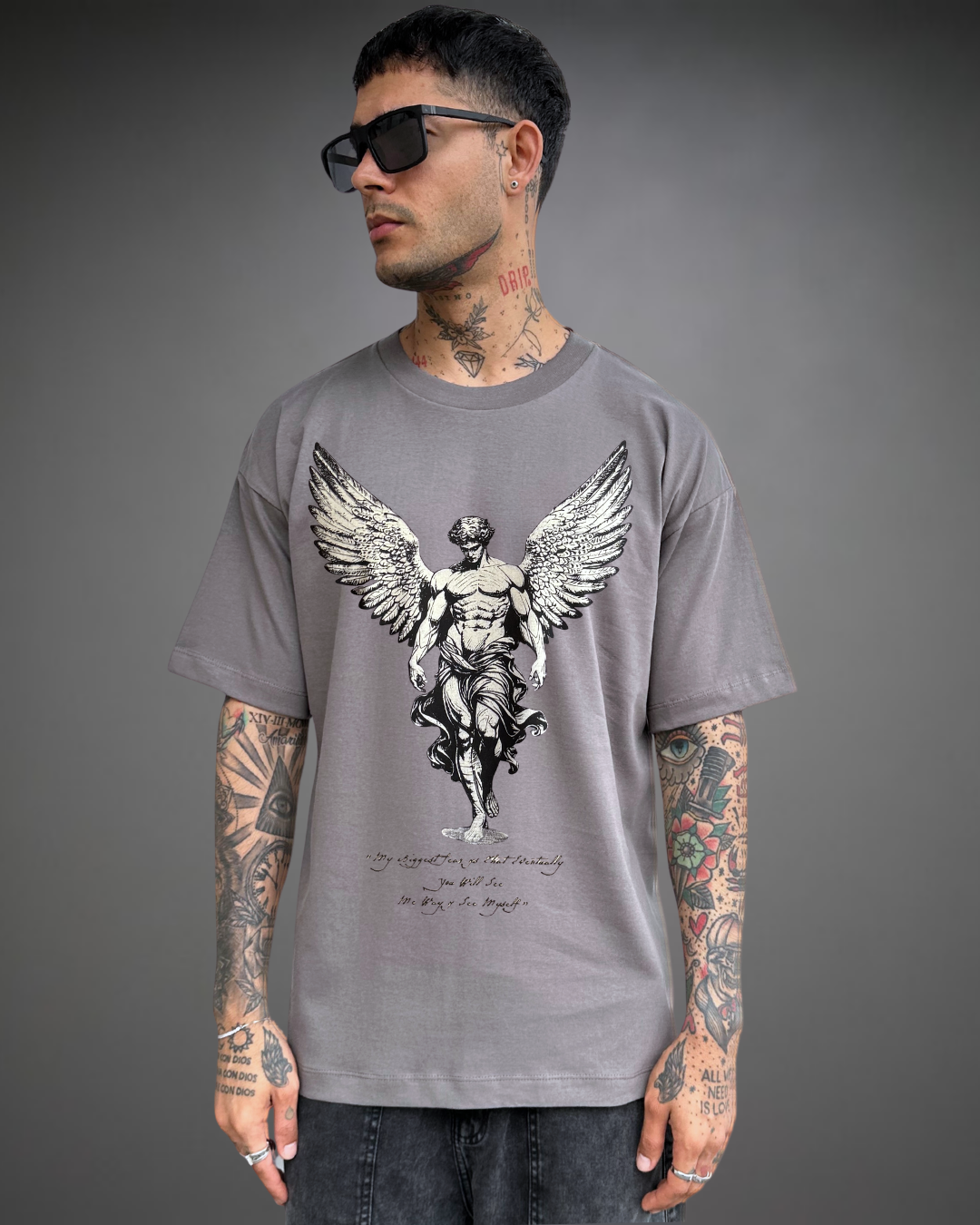 Polo Hombre Oversize Icarus - Gris