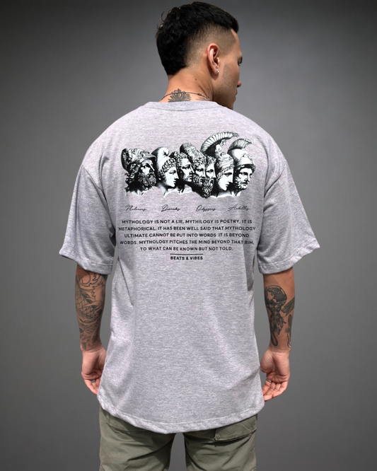 Polo Hombre Oversize Mythology - Gris