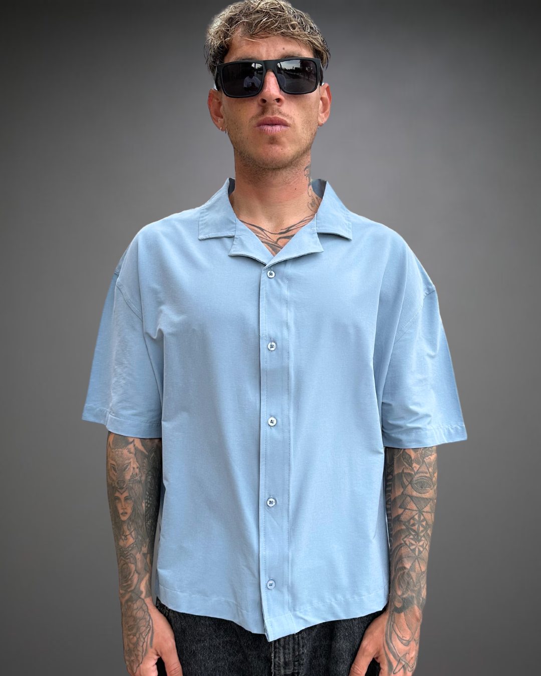 Camisa Hombre Oversize BERLIN - Denim