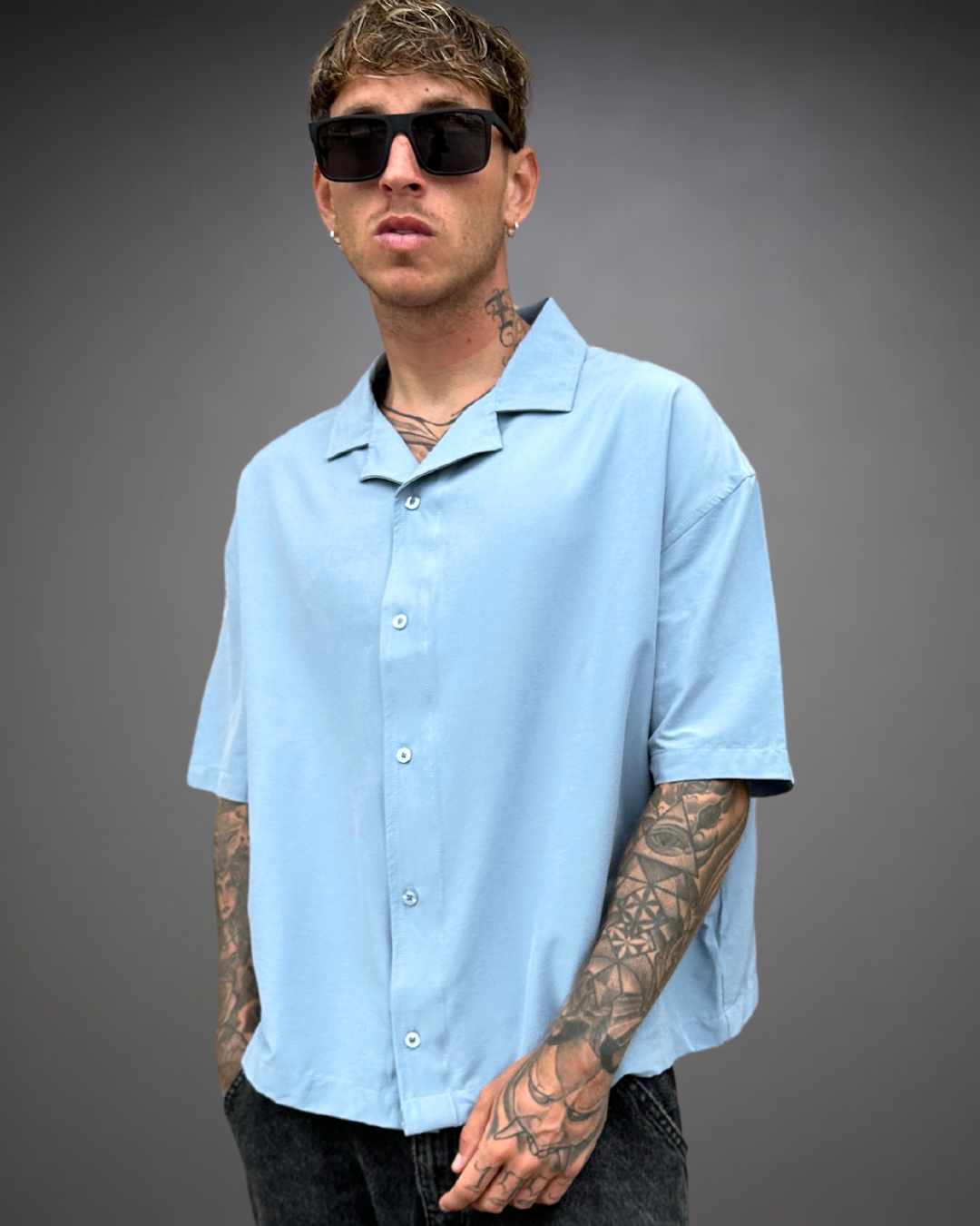 Camisa Hombre Oversize BERLIN - Denim