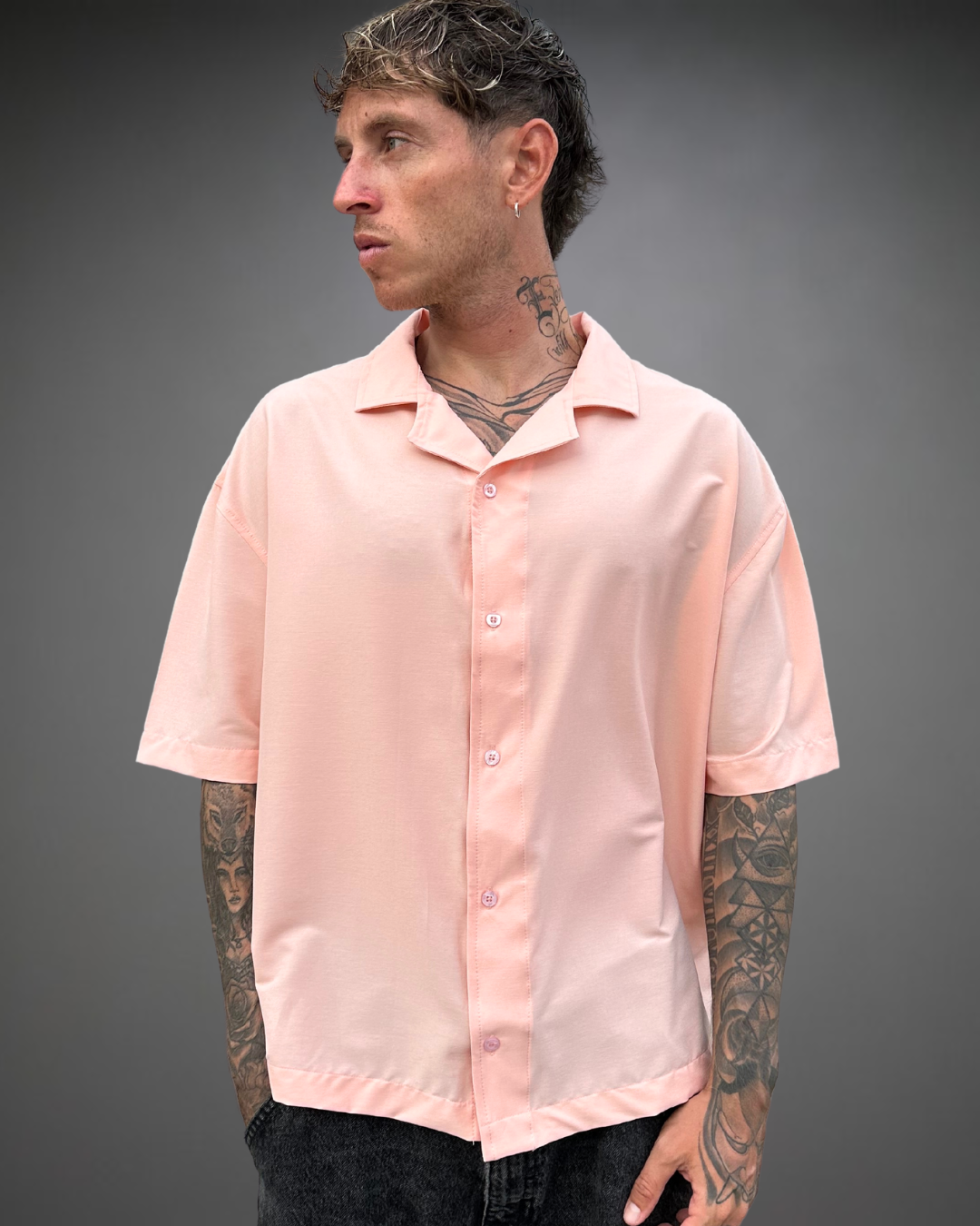 Camisa Hombre Oversize BERLIN - Melón