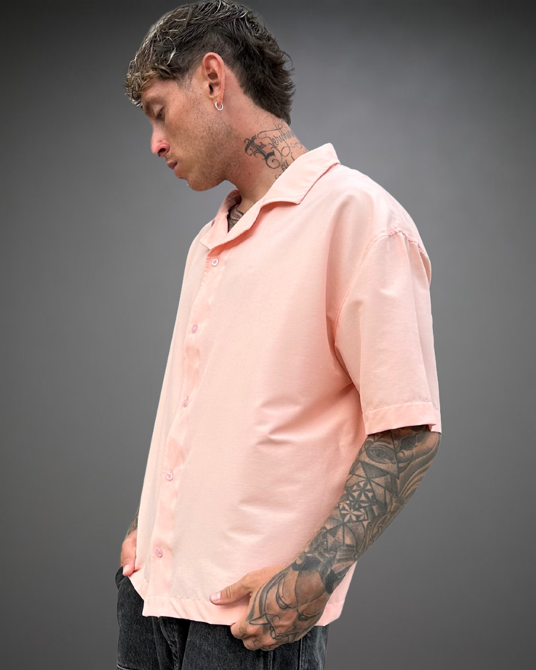 Camisa Hombre Oversize BERLIN - Melón