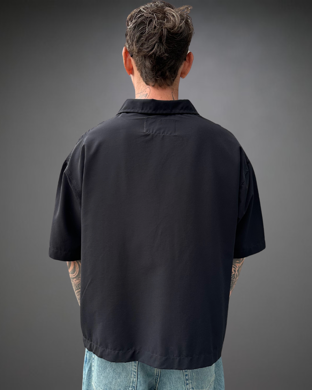 Camisa Hombre Oversize BERLIN - Negro