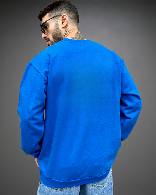 Polera Hombre Oversize - Azul