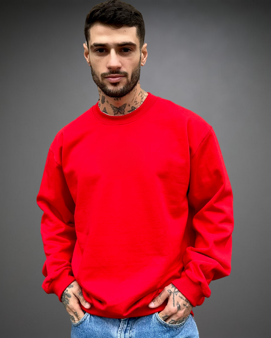 Polera Hombre Oversize - Rojo