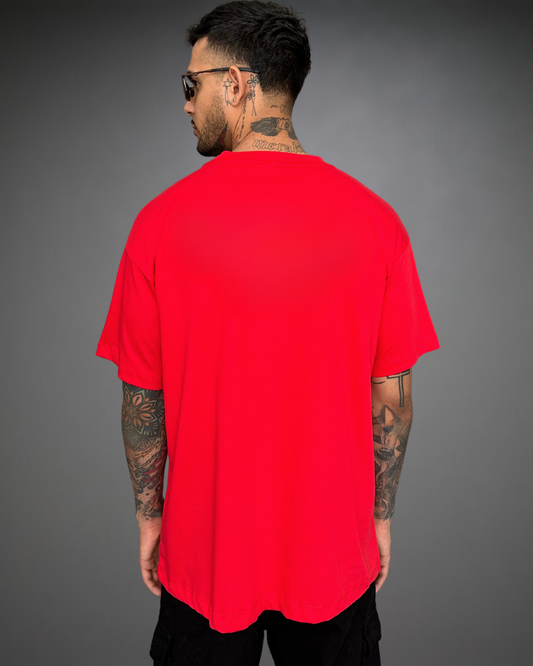 Polo Hombre Oversize - Rojo