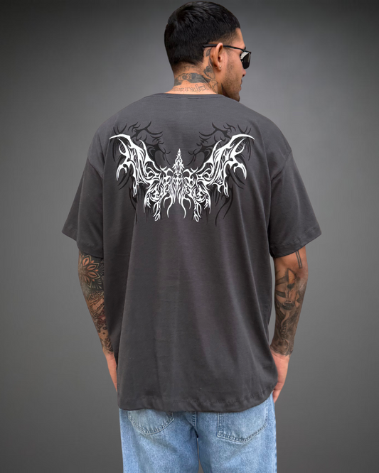 Polo Hombre Oversize Demon 1.0 - Plomo
