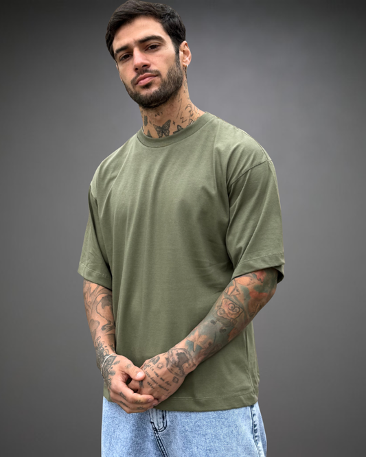 Polo Hombre Oversize - Verde