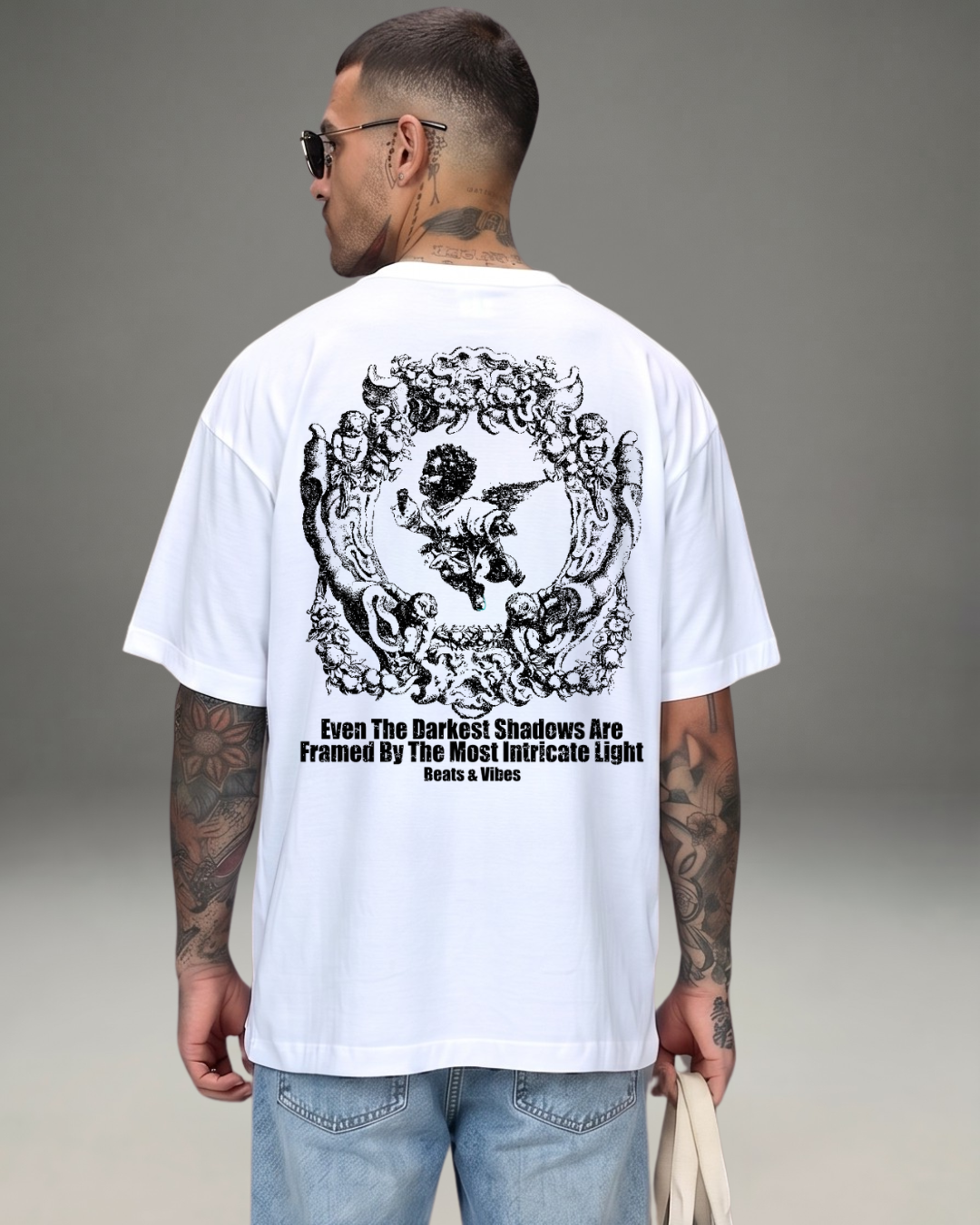 Polo Hombre Oversize Savior Angel - Blanco