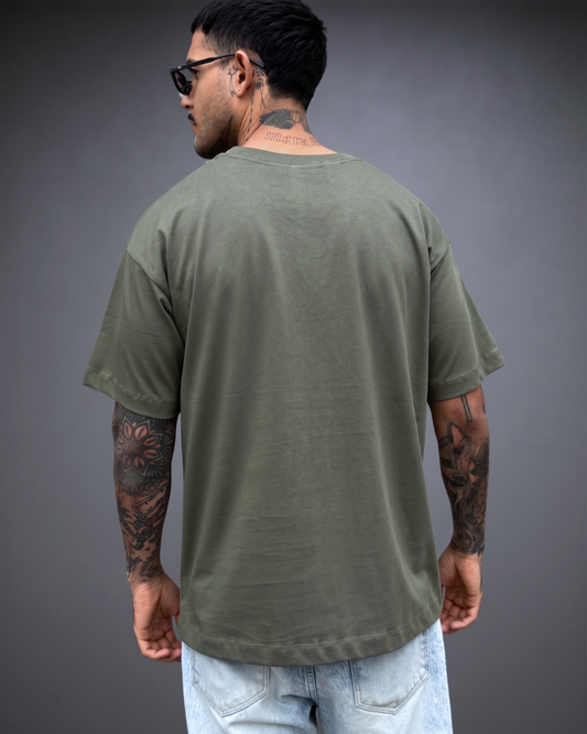 Polo Hombre Básico Oversize - Verde