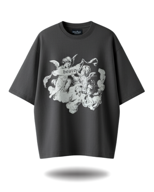 Polo Hombre Oversize Angel Studios Ft - Plomo