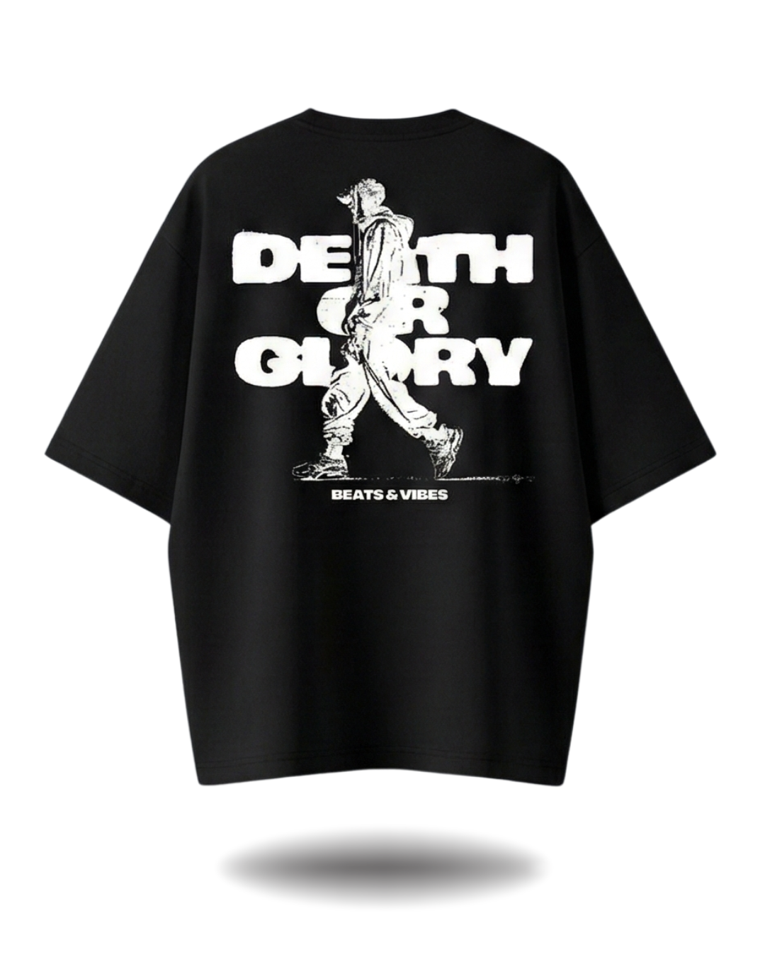Polo Hombre Oversize Death or Glory - Negro