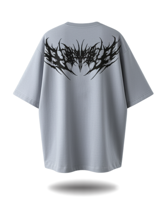 Polo Hombre Oversize Big Tribal - Plata