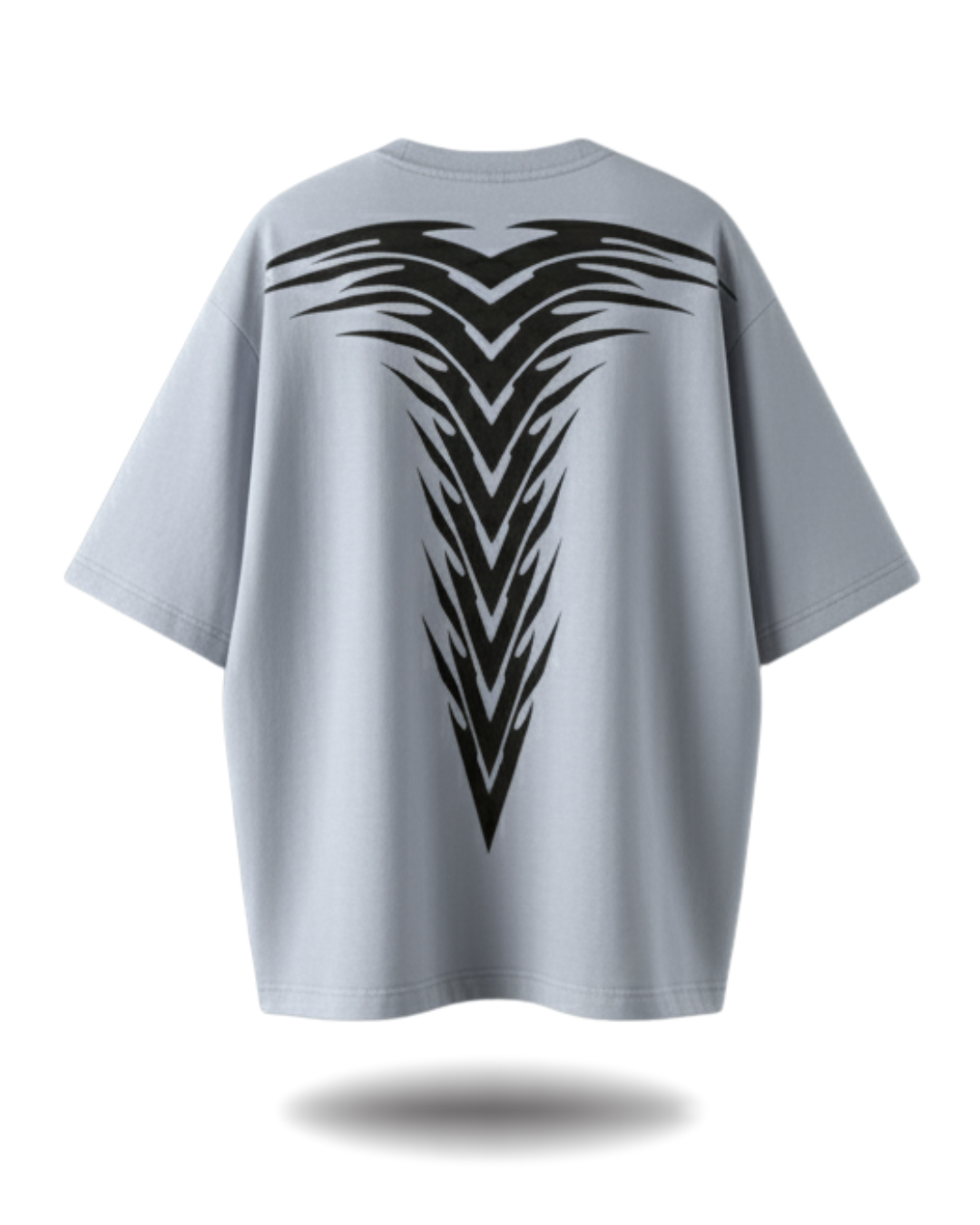 Polo Hombre Oversize Alien Back - Plata