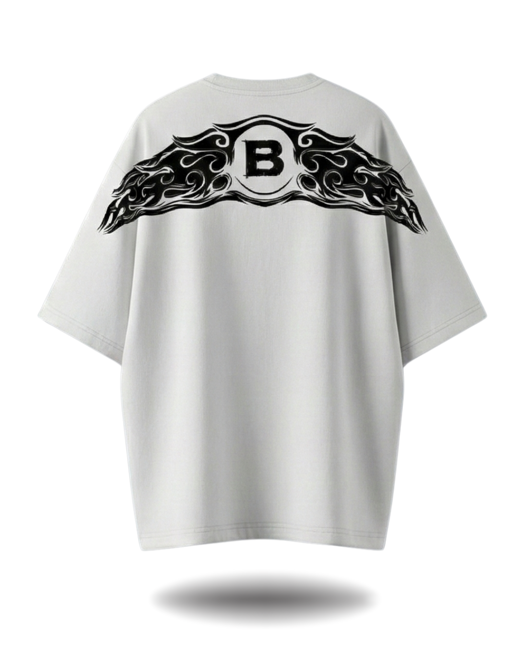 Polo Hombre Oversize Beats Summer Vibes - Blanco