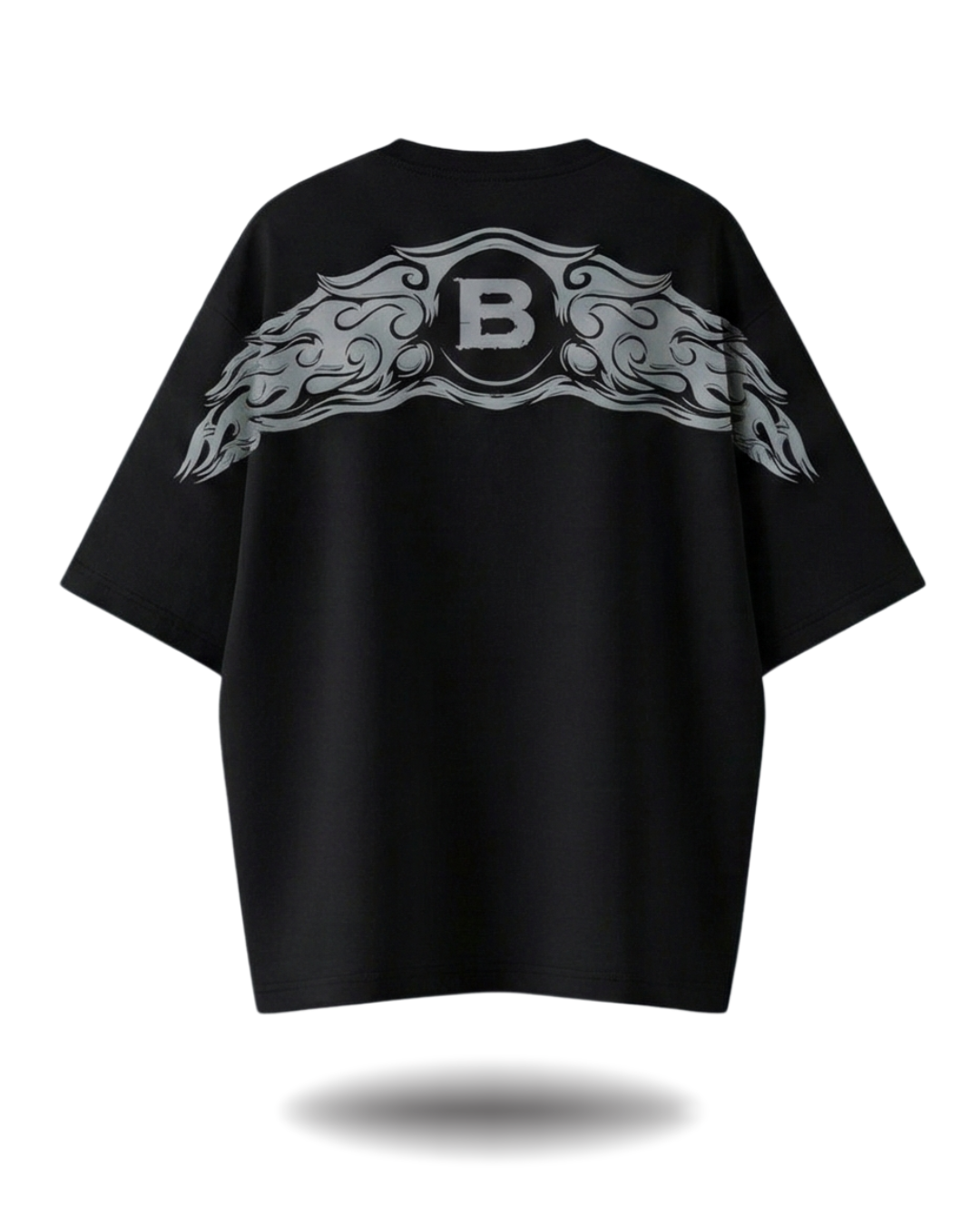 Polo Hombre Oversize Beats Summer Vibes - Negro