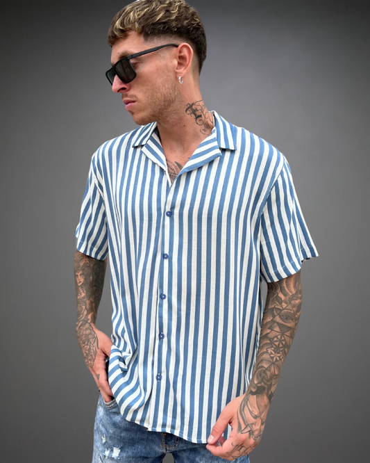 Camisa Hombre Relaxed Sail Blue - Acero