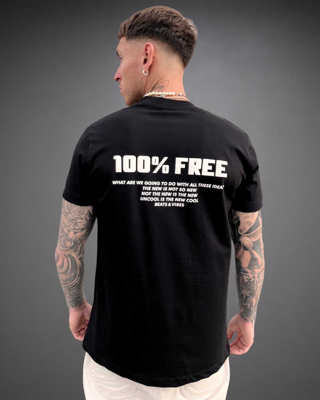 Polo Hombre 100% Free - Negro