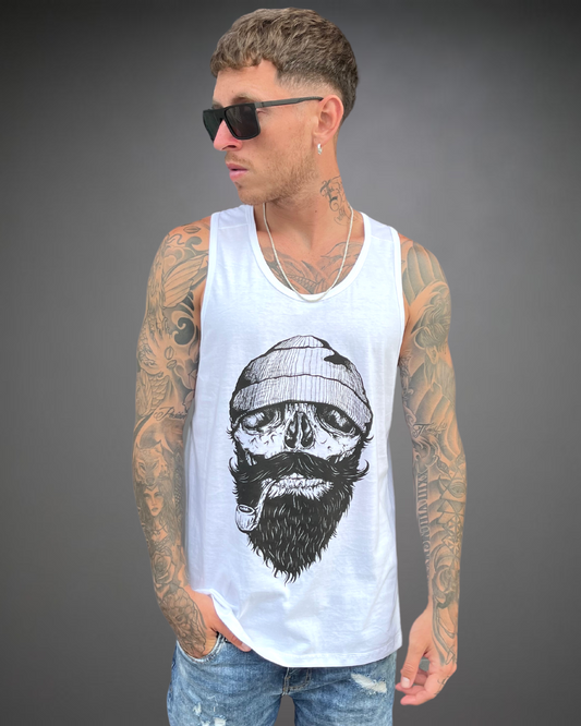 Bividi Hombre Sailor Skull  - Blanco