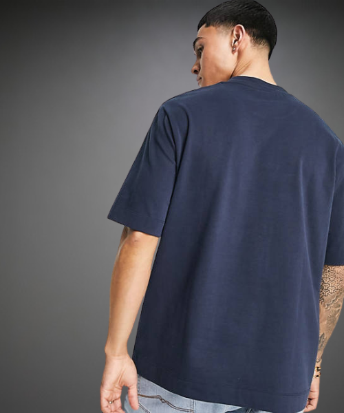 Polo Hombre Oversize Azul Beats Vibes