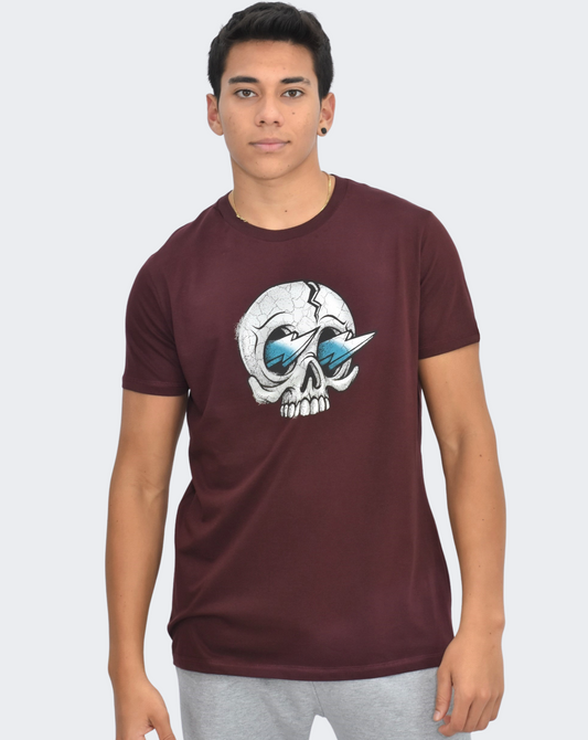 Polo Hombre Thunder Skull - Vino