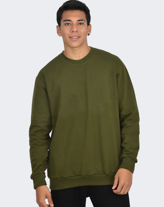 Polera Hombre Básico - Verde Militar