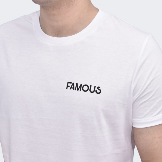 Polo Hombre Just FAMOUS - Blanco