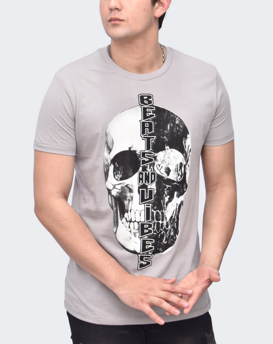 S / Polo Hombre Techno Skull 21v - Gris