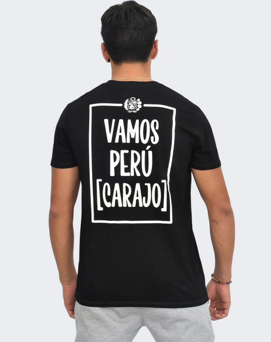 Polo Hombre VAMOS PERÚ - Negro