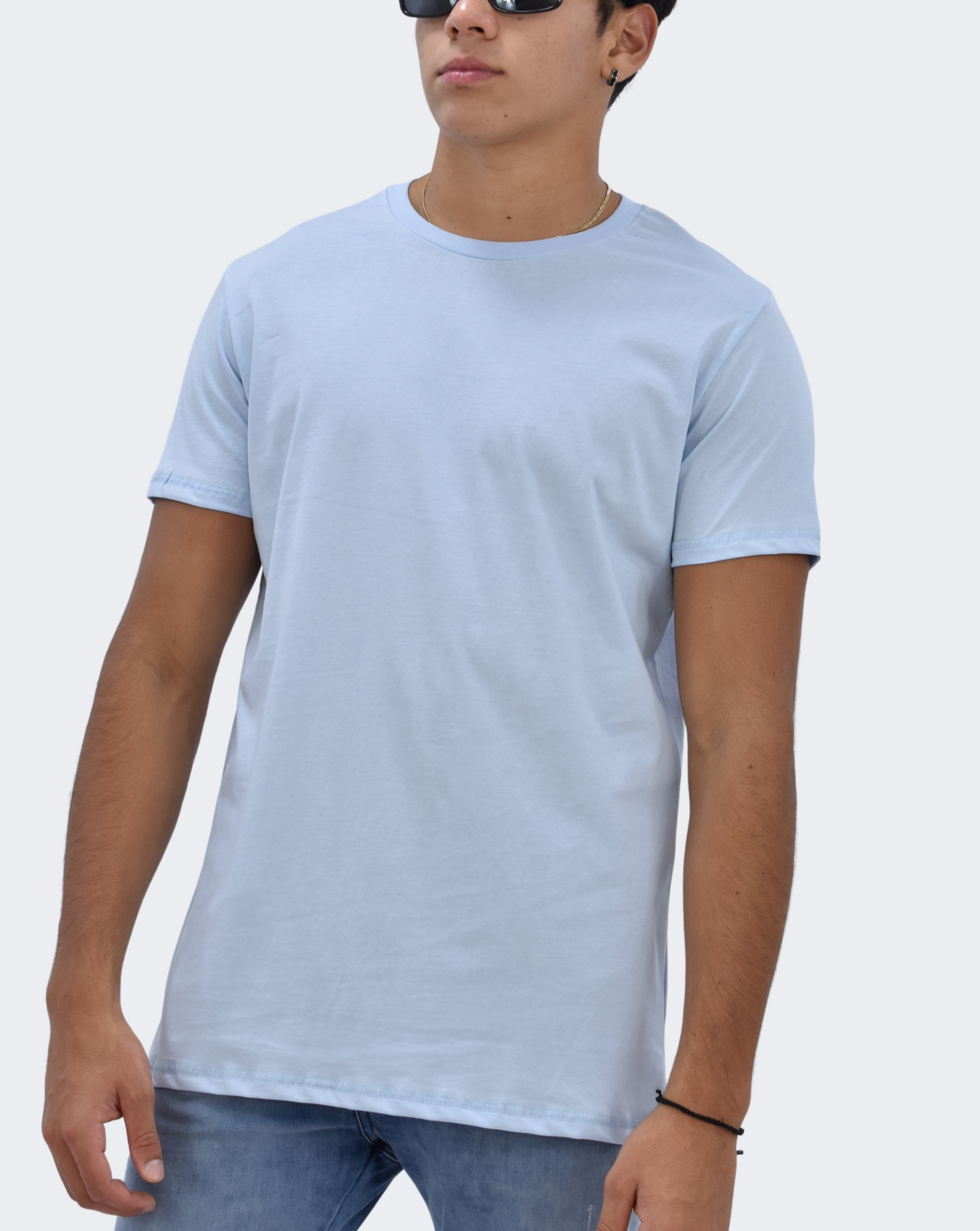 Polo Hombre Solid Light Blue - Pastel