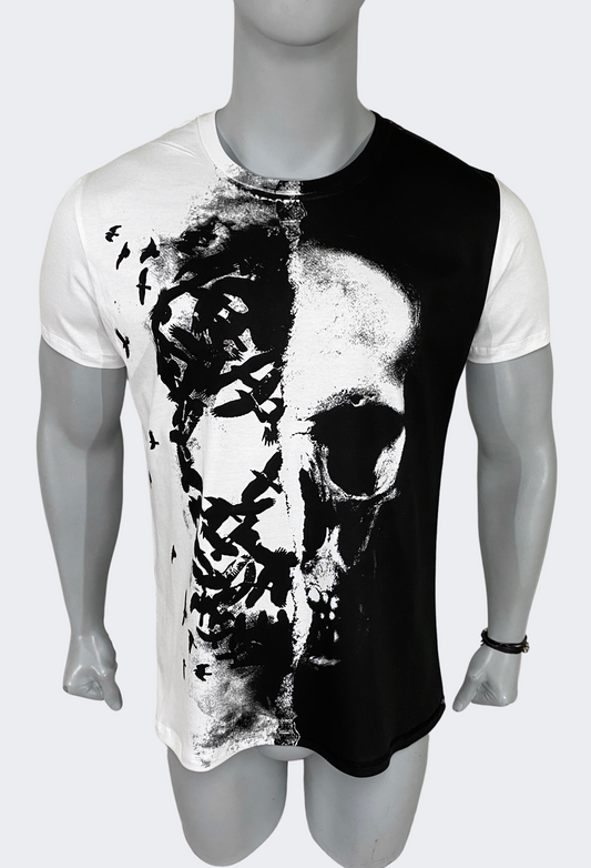 S / Polo Hombre Ultra Skull - Blanco